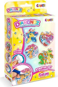 Produktbild Craze DIAMONDZ Starter Set Stickers Galupy Unicorn - Diamond Painting Kinder Aufkleber Set, DIY Diam