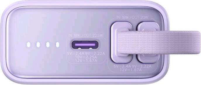 Actual product image Romoss Powerbank PHA10 10000mAh 22.5W (purple) (10000 mAh, 22.50 W, 37 Wh)