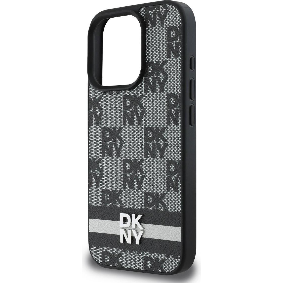 Thumbnail - DKNY DKHCP16XPCPTSSK iPhone 16 Pro Max 6,9" czarny/black hardcase Checkered Pattern & Printed Stripe (Apple iPhone 16 Pr...