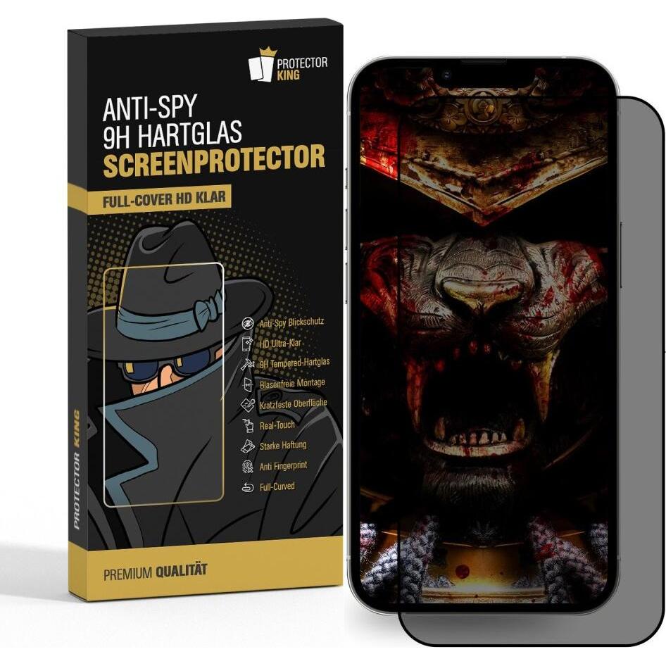 Protectorking 6x echtes Tempered 9H Panzerhartglas 3D KLAR (6 Stück, Wiko View 2), Smartphone Schutzfolie
