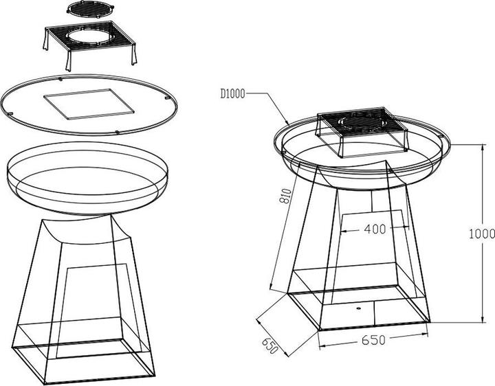 Produktbild Mr. Grill Rusty (100 cm)