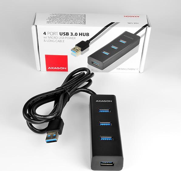 Produktbild Axagon HUE-S2BL (USB-C, 4 Ports)