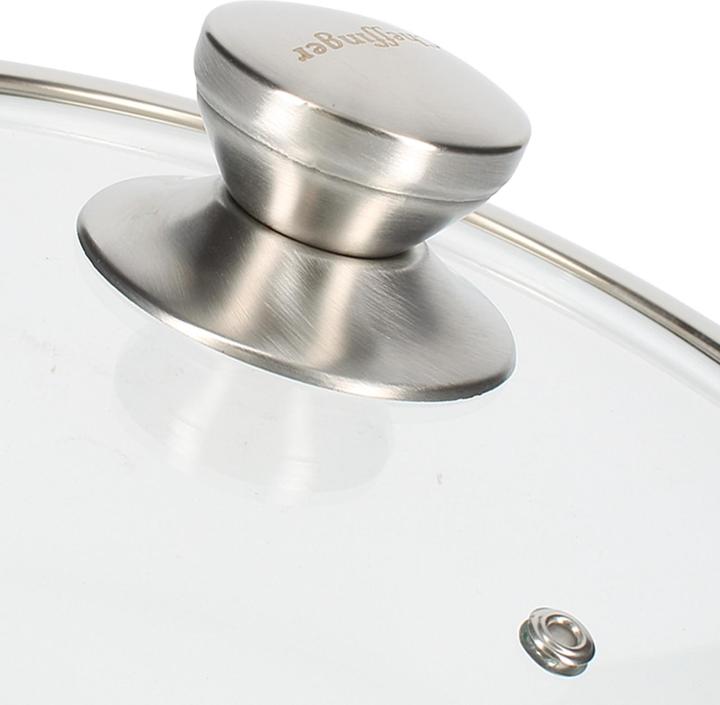Immagine prodotto Cheffinger Premium Sauter Pfanne mit Deckel (28 cm, Padella per friggere, Acciaio inossidabile)