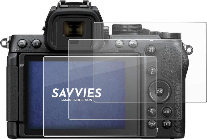 Produktbild Savvies Panzer Schutzglas für Nikon Z50 II Schutzfolie Displayschutz Display Schutz Glas Folie klar
