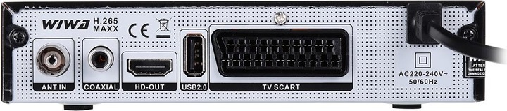 Immagine prodotto Wiwa Sintonizzatore TV H.265 2790Z (DVB-T HEVC/H.265 MPEG-4 AVC/H.264) (1 GB, DVB-T, DVB-T2)