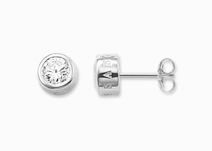 Actual product image Thomas Sabo Stud Earrings White Stone Large (Silver)