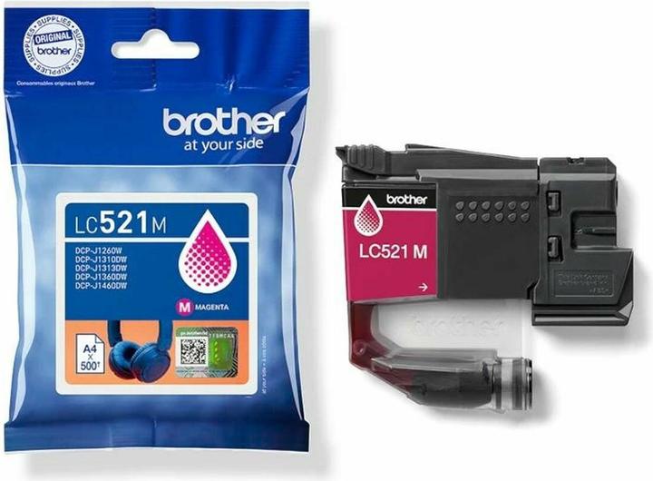 Image du produit Brother LC521M Cartouche d'encre authentique - Magenta (M)
