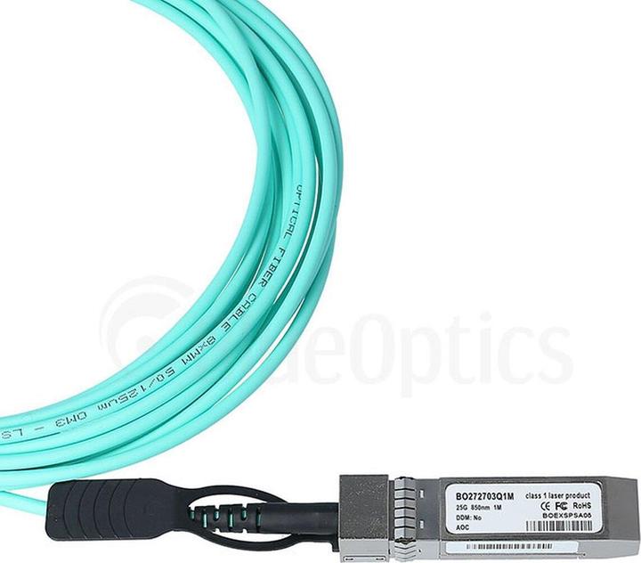 Actual product image CBO Huawei SFP28-AOC-50M compatible BlueOptics AOC SFP28 BO272703Q50M