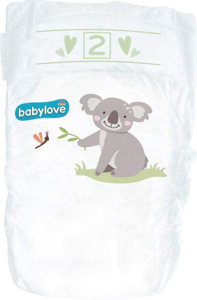 Productafbeelding dm babylove Babylove luiers Premium maat 2, Mini, 3-6 kg (Gr. 2, Verplaatsbaar pakket, 42 Pcs.)