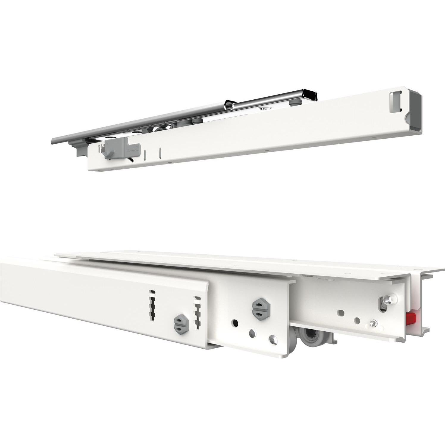 Fulterer, Schubladenauszüge, FR 777A Kulissenauszug, Länge 600 mm, Stahl weiss pulverbeschichtet
