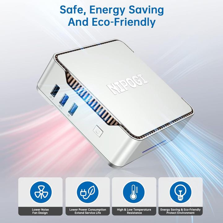 Immagine prodotto NiPoGi GK3 Plus Mini PC mit Intel Alder Lake-N95 Prozessor (256 GB, 8 GB)