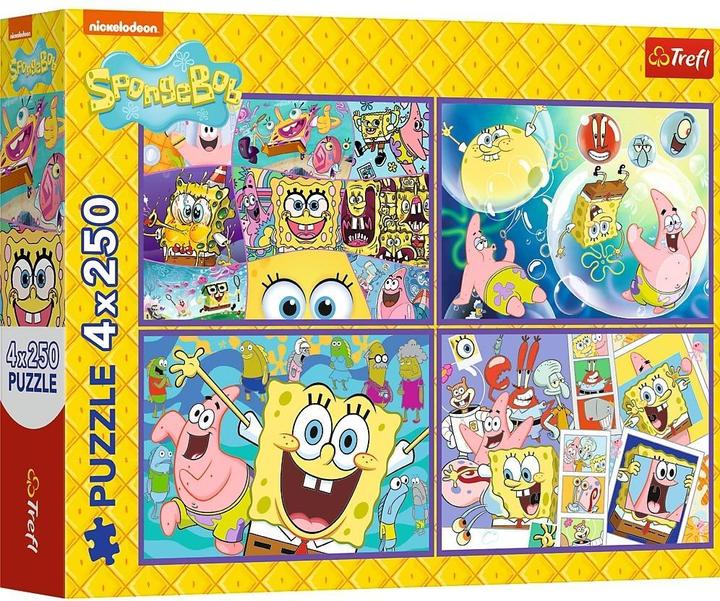 Immagine prodotto Trefl Puzzle 4 x 250 - Sponge Bob (250 pezzi)