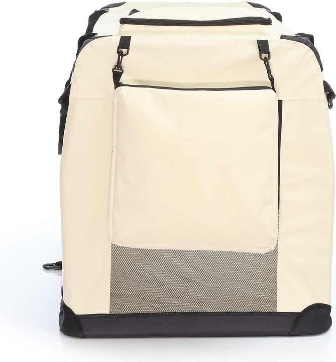 Produktbild Wiltec Fudajo Transportbox XXXL Faltbar Beige 100x69x69cm Hundebox Reisebox Katzenbox (Hund, Faltbar)