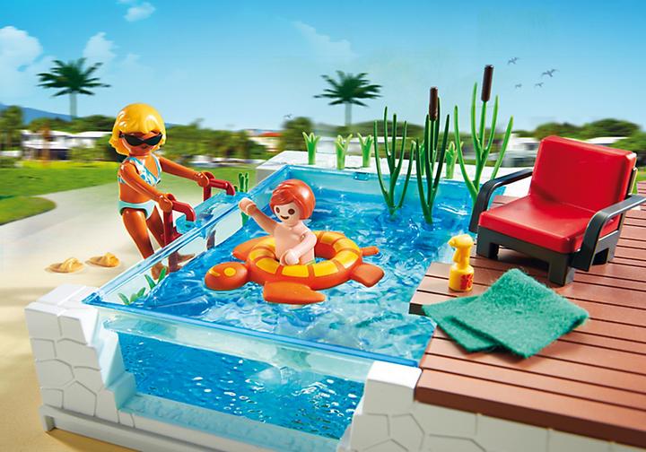 Produktbild Playmobil Einbau-Swimmingpool (5574, Playmobil City Life)