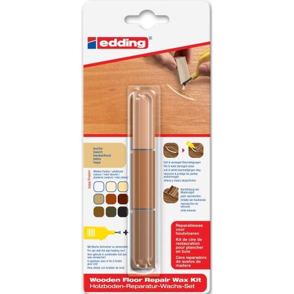 Edding, Marker, Holzboden-Reparaturwachs-Set 8902 (Buche, 1 x)
