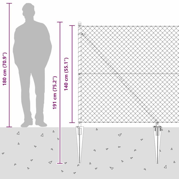 Produktbild vidaXL Zaunpfosten