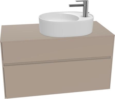 Actual product image Villeroy & Boch Collaro washbasin cabinet 1000x548x500 mm, 2 drawers, for washbasin right, C056 (107 x 50 x 57 cm)