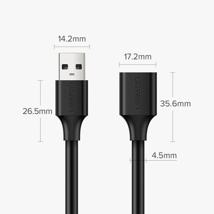 Produktbild Ugreen USB A — USB A (1.50 m, USB 2.0)