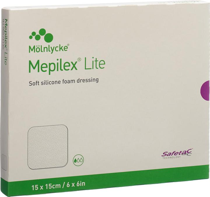 Actual product image Mepilex Lite Absorptionsverband 15x15cm Silikon (5 x)