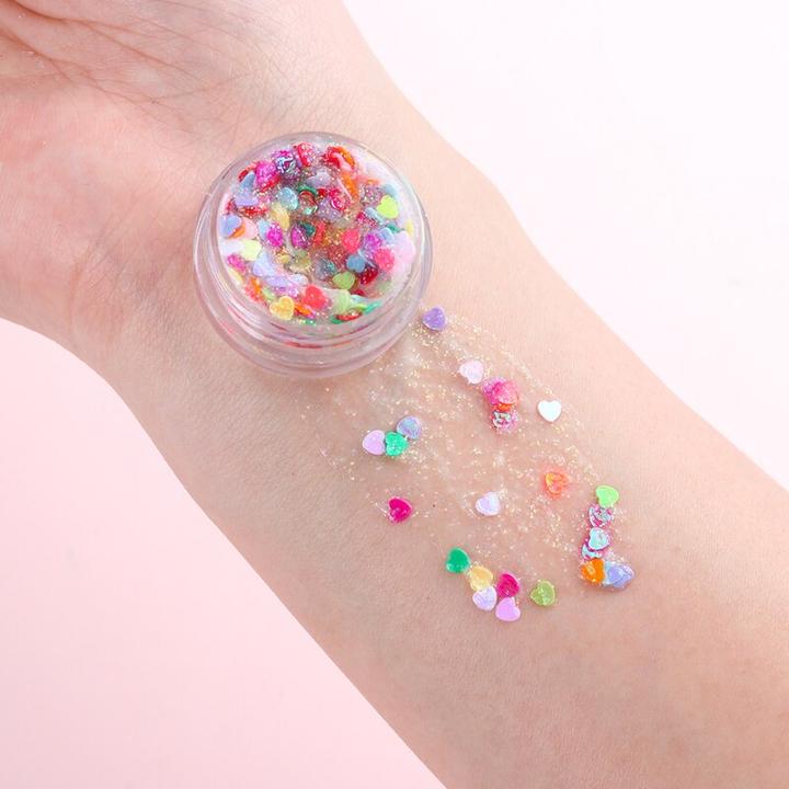 Actual product image Noya Holographisches Festival Gesichts- und Körper Glitzer Selbstklebende Glitter Gel Lidschatten