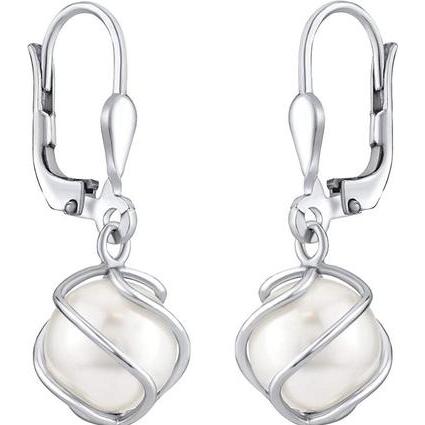 Silvego, Ohrringe, Elegant dangling earrings with Swarovski Â Pearl SILVEGOBP31644