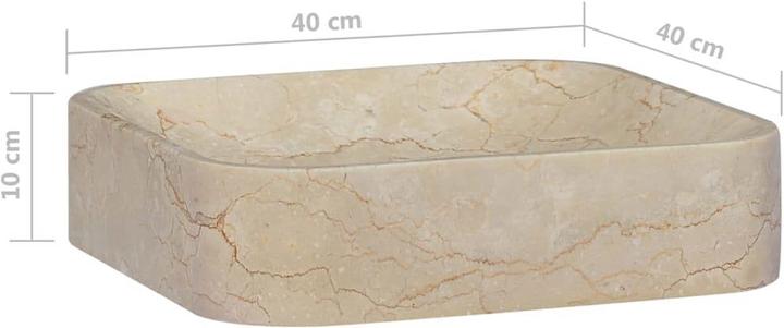 Actual product image vidaXL Becken (400 mm, 400 mm)