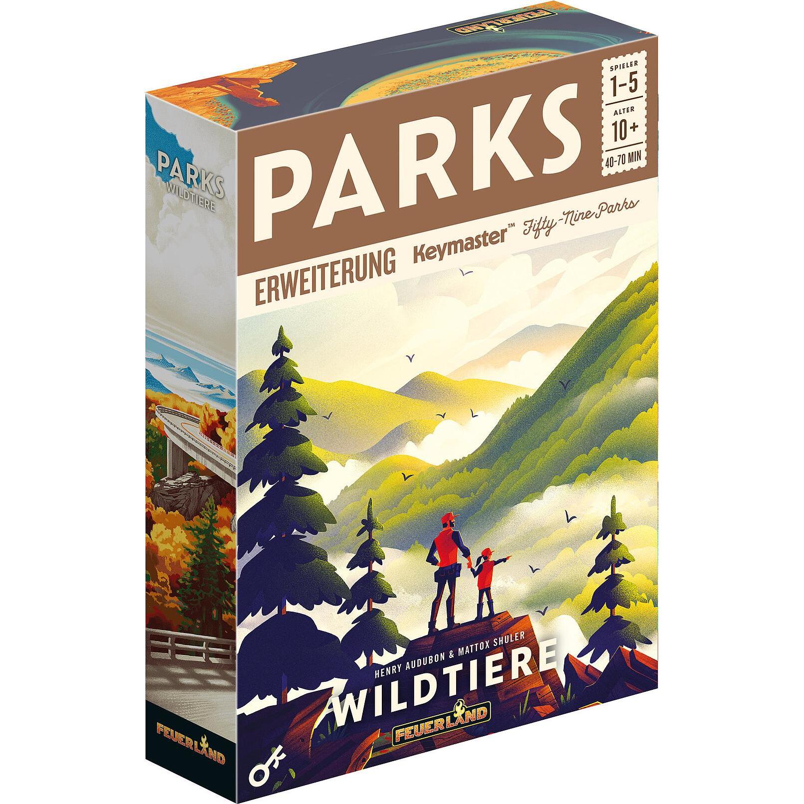 Thumbnail - Feuerland FEU31015 - Parks: Wildtiere, Brettspiel, für 1-5 Spieler, ab 10 Jahren (DE-Erweiterung) (Deutsch)