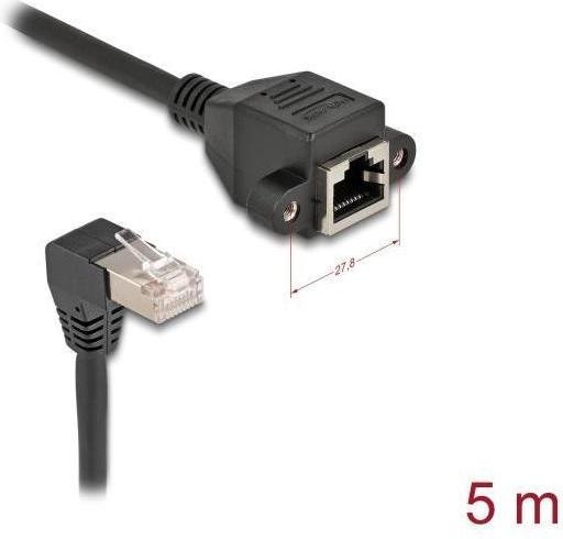 Immagine prodotto Delock Cavo di estensione della rete S/FTP connettore RJ45 (S/FTP, CAT6a, 5 m)