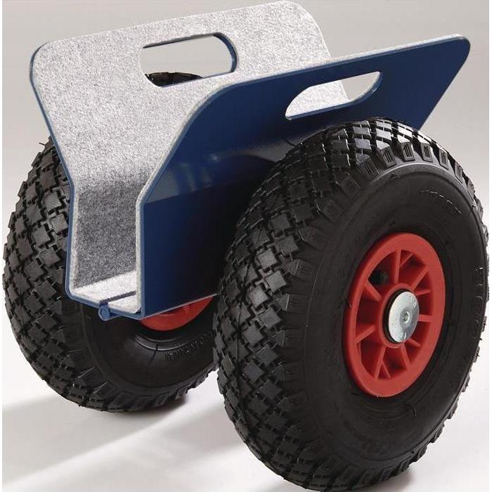 Tecwerk, Carrello di trasporto, Plattenroller Aussen-L300xB298xH305 mm mit Klemmbacken Bereifung Luft Tragfähigkeit 250 kg (250 kg)