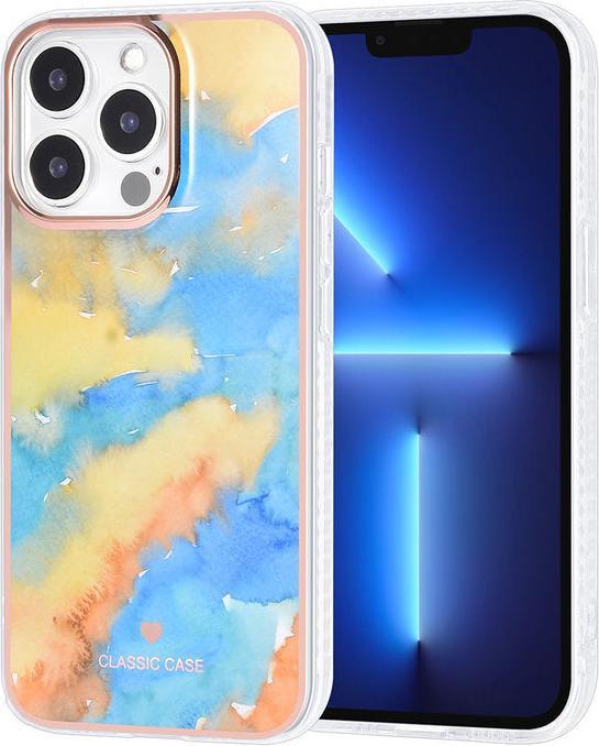 Produktbild UNIQ Accessory Hülle iPhone 13 Pro - Hardcase Schutzhülle Marble yellow blue No.224 (Apple iPhone 13 Pro)