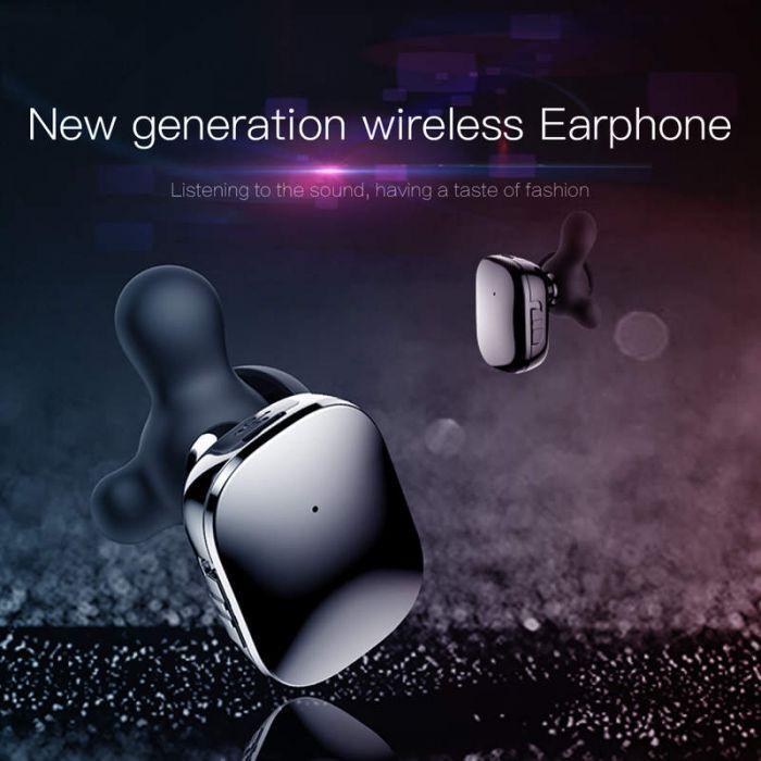 Actual product image Baseus Earphone Bluetooth Encok W02 TWS Truly Wireless headset Black (NGW02-01) (5 h, Wireless)