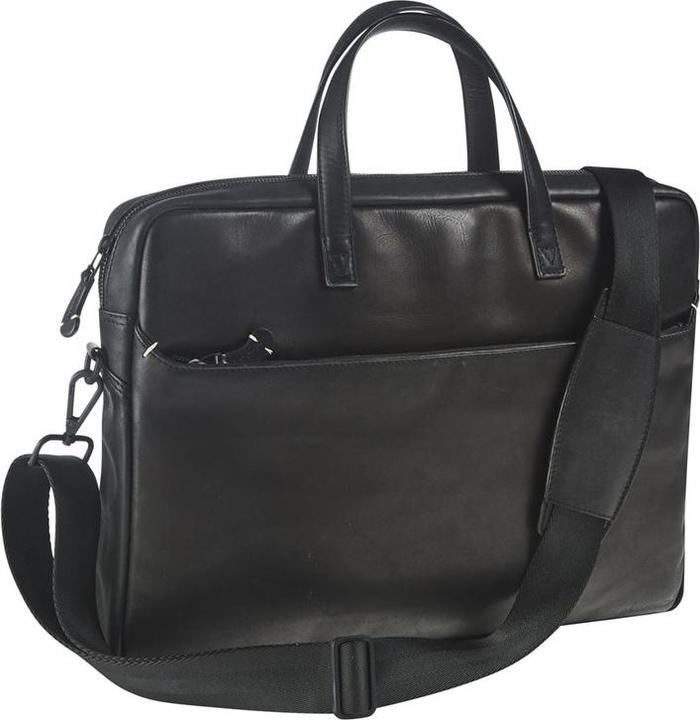 Produktbild Maverick Urban Classic Tasche Leder 15,6" - schwarz