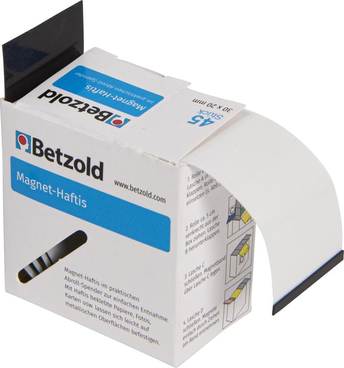 Produktbild Betzold Magnet-Haftis im praktischen Abroller (45 x)