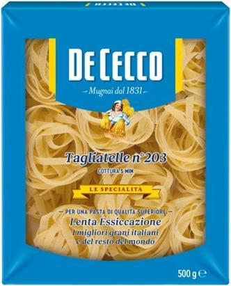 Immagine prodotto De Cecco TAGLIATELLE N. 203 (500 g)