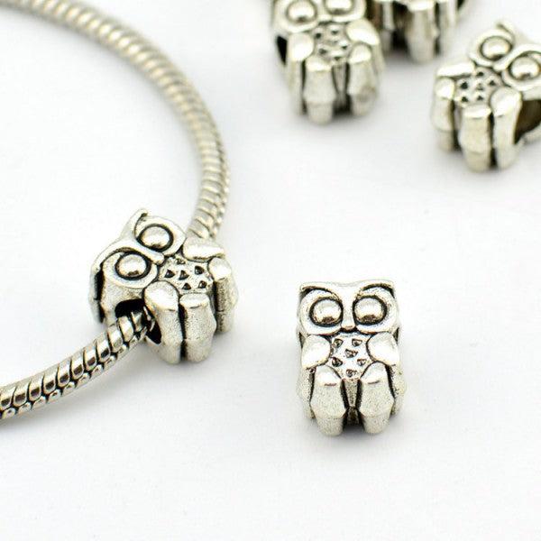 Immagine prodotto Hermex Perlina gufo - argento (Lega di zinco)