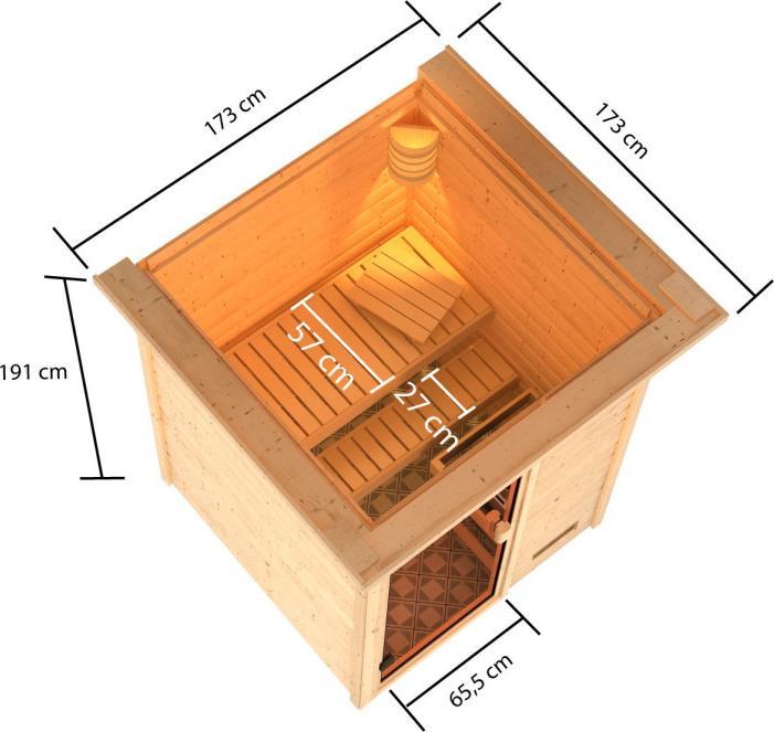 Actual product image Karibu Sandra (Plug & Play 3.6 KW internal control)