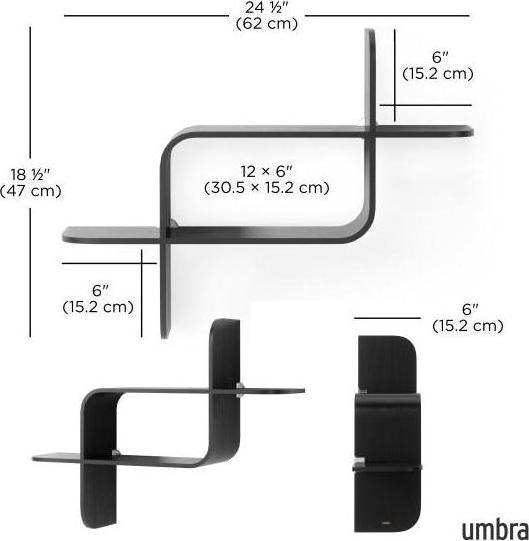 Produktbild Umbra Wandregal (62 x 15 x 47 cm)
