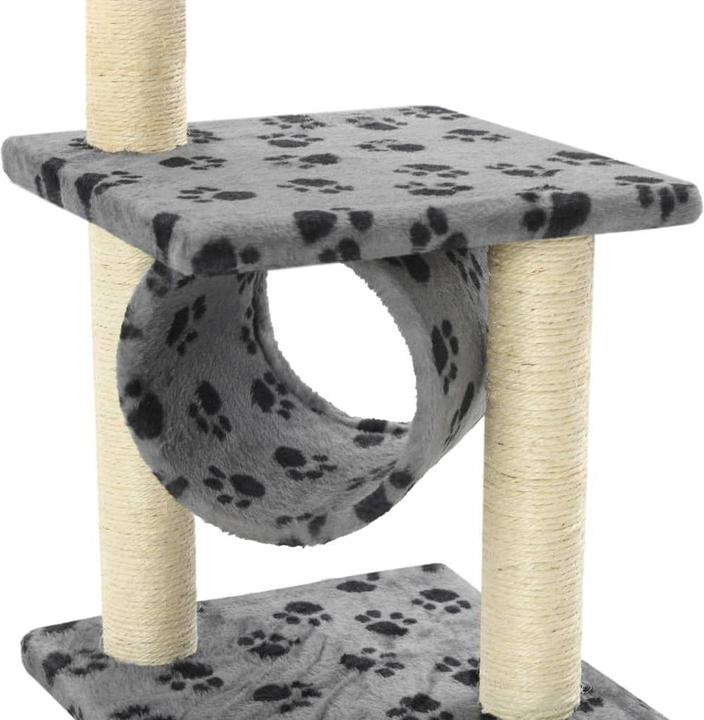 Image du produit vidaXL Xatenen (65 cm, Gris avec empreinte de patte, Gris avec impression de patte noire)