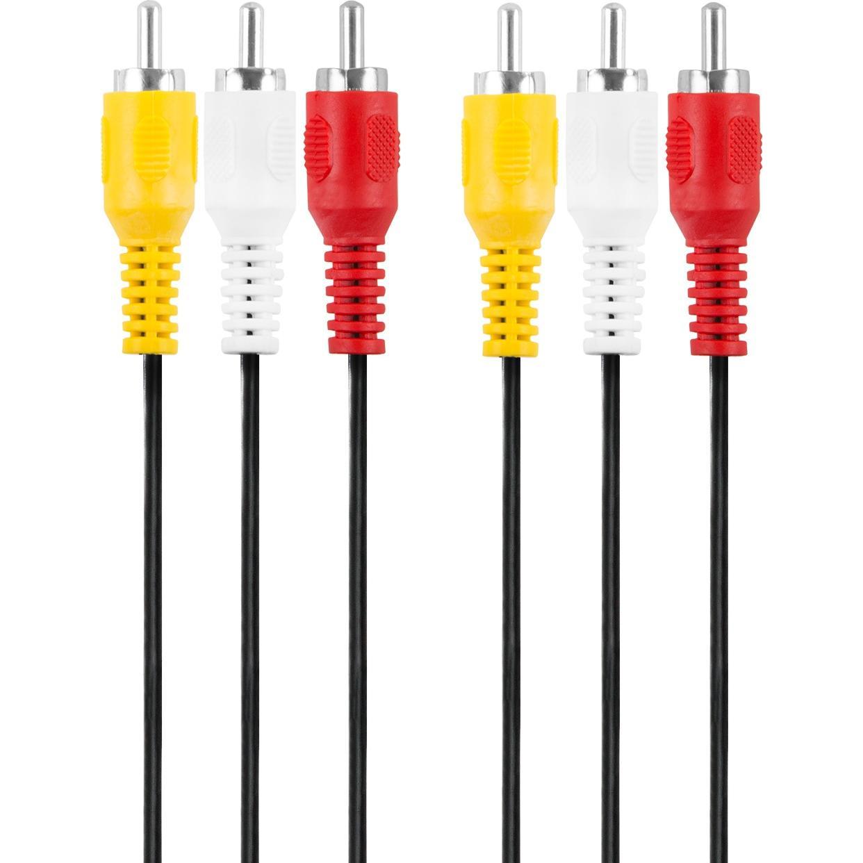 Champion 3 Cinch - 3 Cinch Stecker-Stecker 1,5 m (1.50 m, Cinch), Video Kabel
