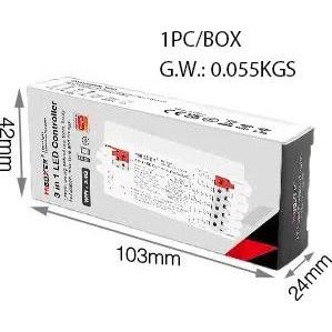 MiBoxer, Accessori per illuminazione, LED Controller 3in1 RGB/RGBW/RGB+CCT WLAN+ 2 (E3-WR)