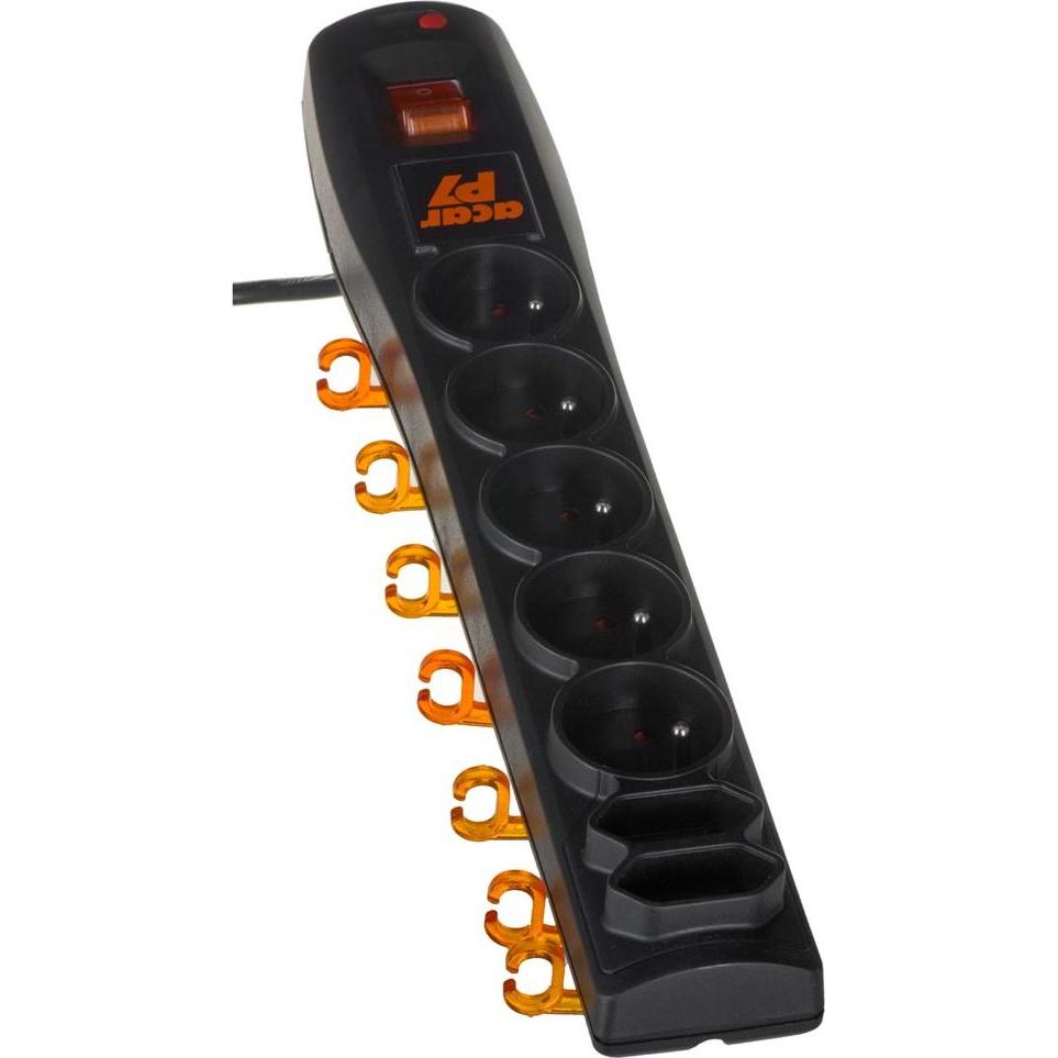 HSK, Steckdosenleiste, P& Verlängerungskabel 5 AC-Ausgänge Indoor/Outdoor (5 x, 3 m)