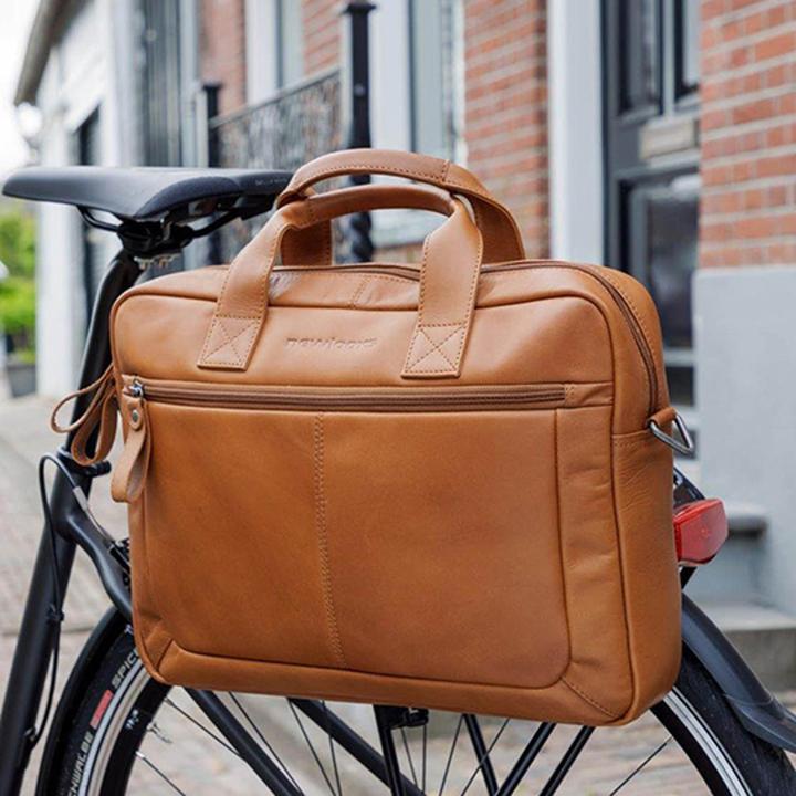 Productafbeelding New Looxs Laptop -Tasche Neues Looxs Luko 7.5L - 42 x 6 x 30 cm - Made aus Luxusleder - Cognac (15")