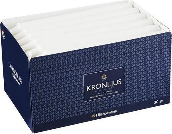 Produktbild GIES Stabkerzen "Kronljus" Weiss 23 x 200 mm (30 Stk.)