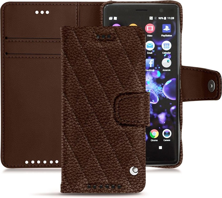 Noreve Lederschutzhülle Wallet (Sony Xperia XZ2 Compact)