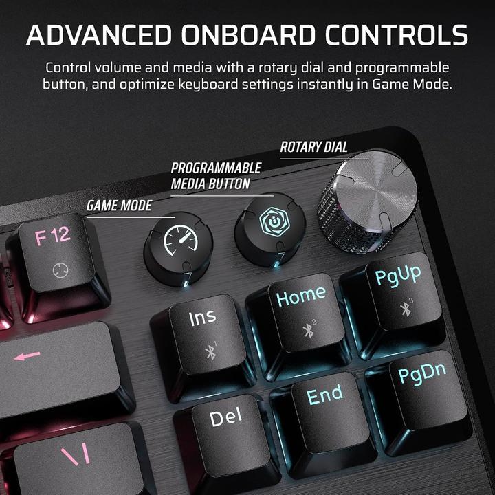 Produktbild Corsair | Tenkeyless Mechanical Gaming Keyboard | K70 CORE TKL | Gaming Keyboard | Wireless | NA | Black | M (US, Kabelgebunden, Kabellos)