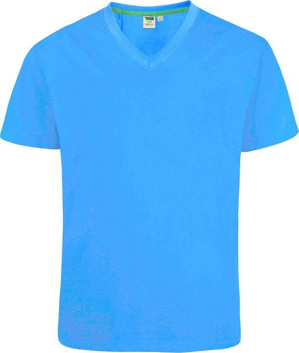 Actual product image DUKE T-shirt Signature 2 with V-neck King Size cotton (4XL)