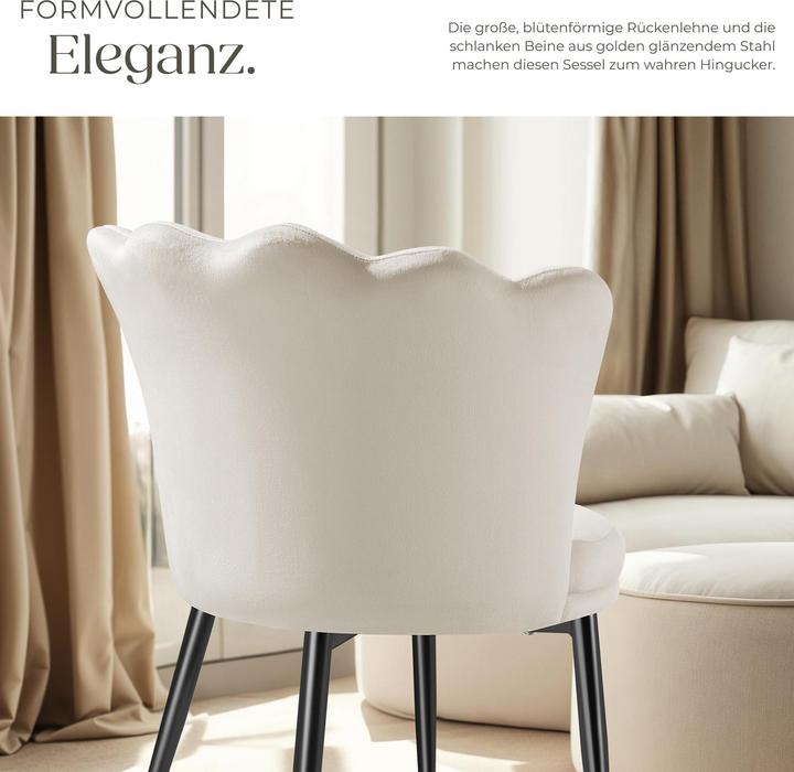 Produktbild tectake Sessel Stella, dicke Polsterung, 67x64x76cm