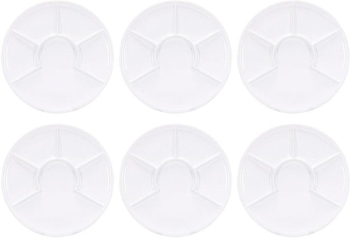 Kadastar Assiette à fondue à la viande Pureweiss, Ø 28 cm