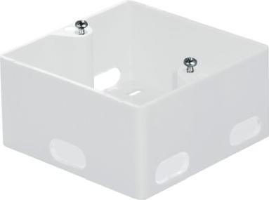 Tecline Alloggiamento a superficie per prese dati a incasso, fori per l'ingresso dei cavi, bianco puro RAL