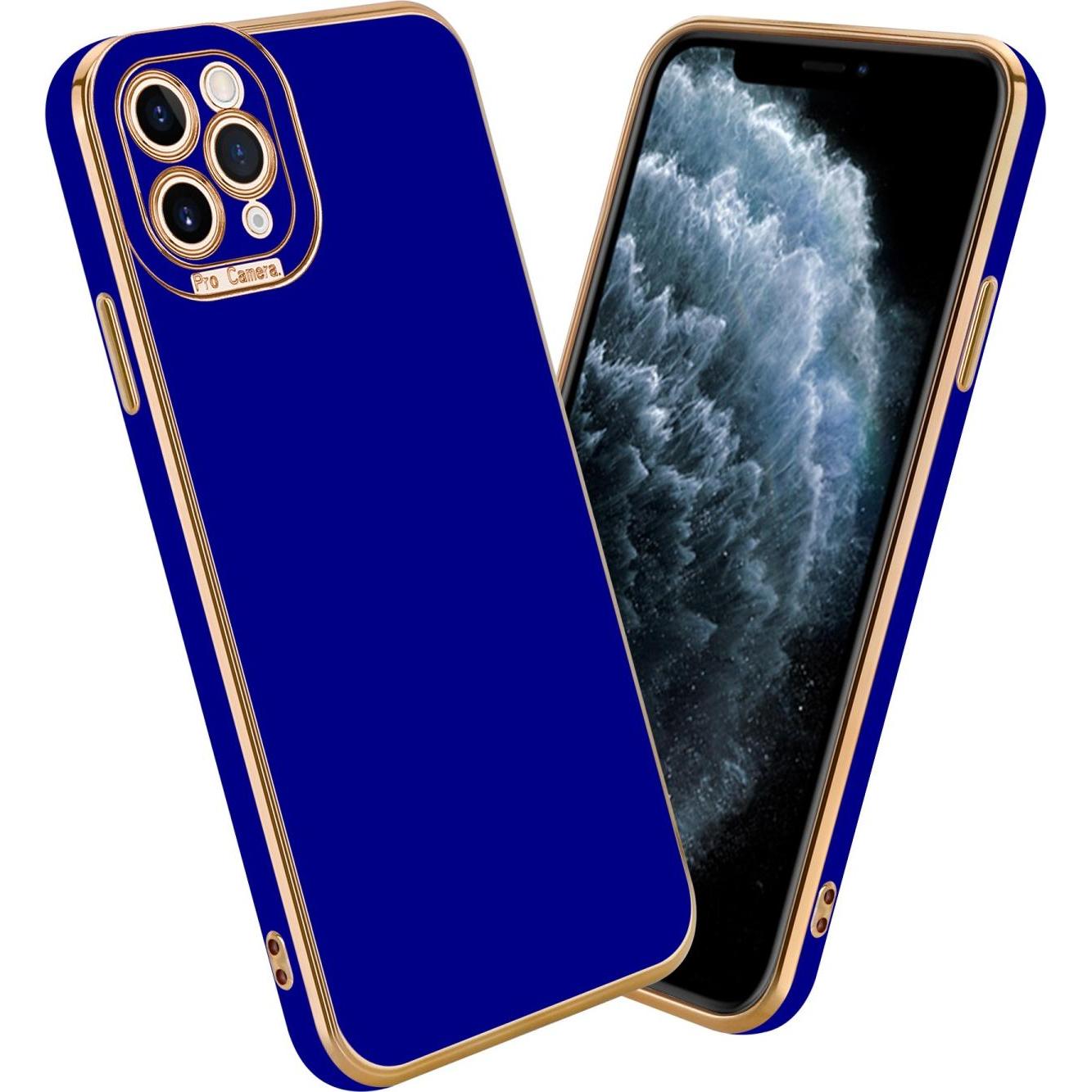 Cadorabo TPU Hülle mit Kameraschutz für Apple iPhone 11 PRO MAX (Apple iPhone 11 Pro Max), Smartphone Hülle, Blau